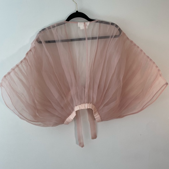 Anthropologie pale pink shrug. One size - Picture 2 of 8
